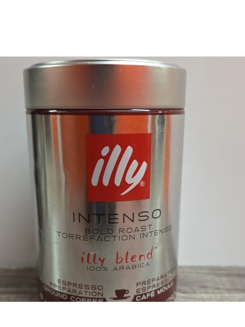 illy Intenso Bold Roast Ground Coffee - Silver & Red Can - Picture 2 of 2